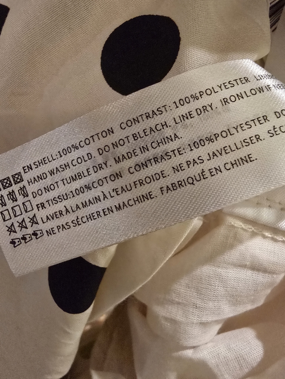 En Saison Beige Maxi Dress with Black Polka Dots - Picture 6 of 6
